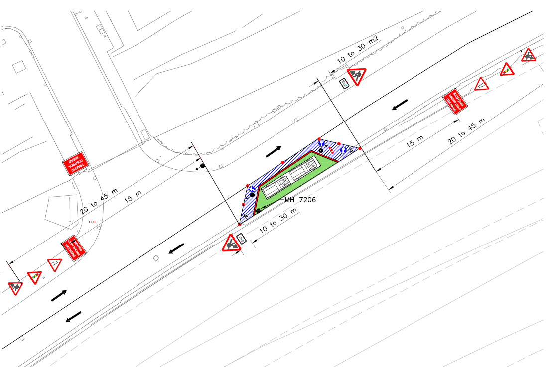 Traffic management plans for the London Energy entrance to the Edmonton EcoPark off Advent way