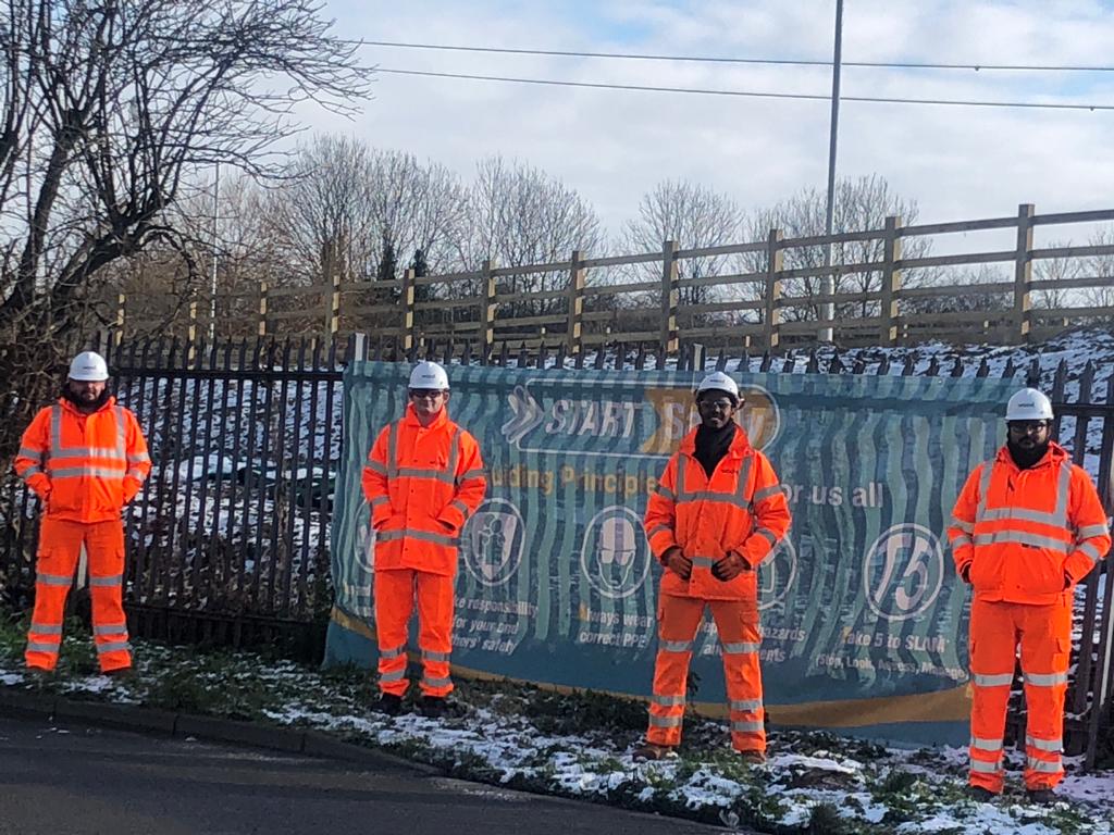 Our contractor Wood's site supervisor team