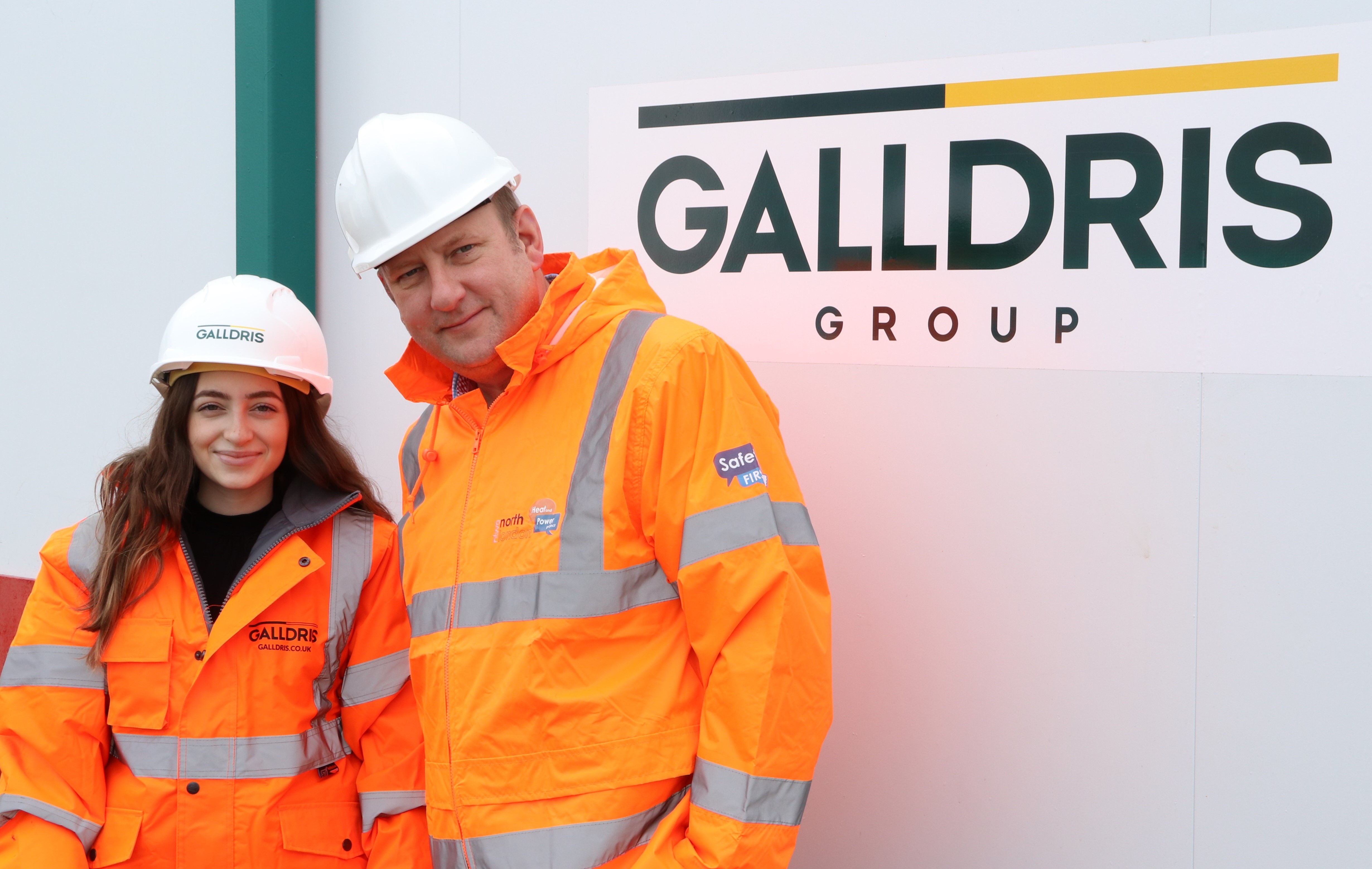 Councillor Clyde Loakes, Chair of the NLWA, meets Florentia Theori, the first apprentice on the NLHPP