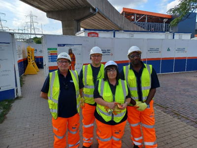 Image of London Borough of Barnet officers visiting Edmonton Ecopark on Thursday 20 July 2023